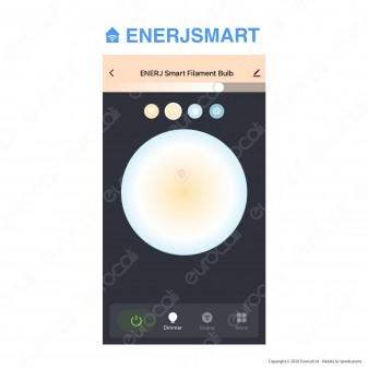 Ener-J Lampadina LED Smart Wi-Fi E27 8,5W Dimmerabile Bulb ST64