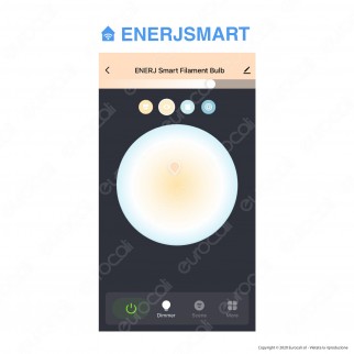 Ener-J Lampadina LED Smart Wi-Fi E27 8,5W Dimmerabile Bulb ST64