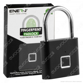 Ener-J Fingerprint Padlock Lucchetto Sbloccabile con Impronta