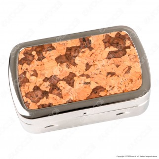 Atomic Portatabacco in Metallo Cromato Spazzolato con 3 Fantasie in