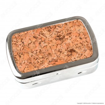 Atomic Portatabacco in Metallo Cromato Spazzolato con 3 Fantasie in