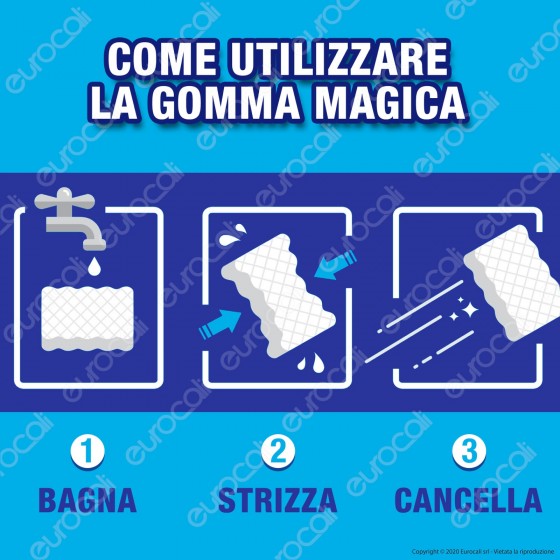 12pz Mastro Lindo Gomma Magica cancella macchie germi e batteri superfici