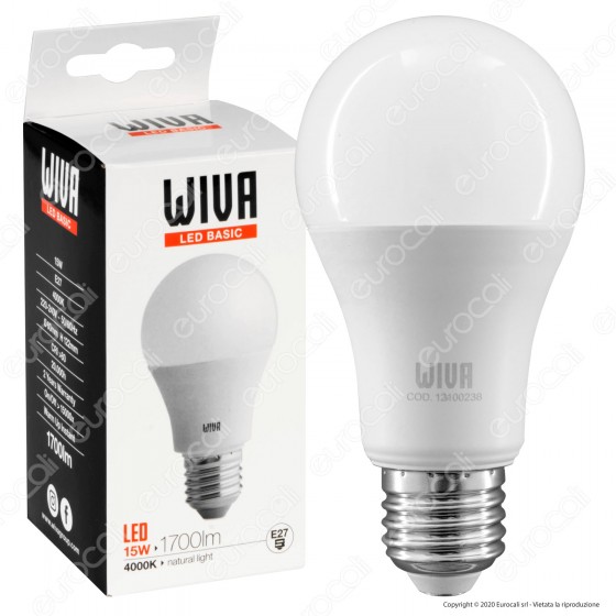 Wiva Lampadina LED E27 15W Bulb A60 - mod. 12100237 / 12100238 / Wiva Lampadina LED E27 15W Bulb A60 - mod. 12100237 / 12100238 /