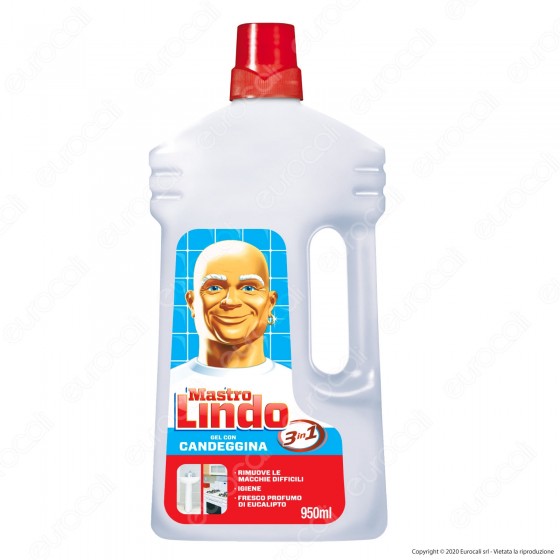 Mastro Lindo Detergente Gel con Candeggina per Cucina e Bagno Profumo Mastro Lindo Detergente Gel con Candeggina per Cucina e Bagno Profumo