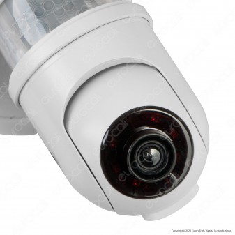 Ener-J Smart Faretto LED 30W con Telecamera di Sicurezza Wi-Fi 1080p