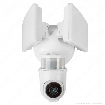Ener-J Smart Faretto LED 30W con Telecamera di Sicurezza Wi-Fi 1080p