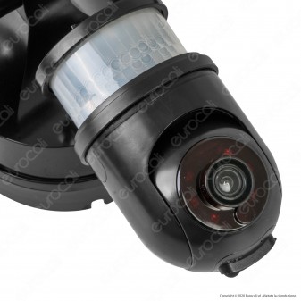 Ener-J Smart Faretto LED 30W con Telecamera di Sicurezza Wi-Fi 1080p