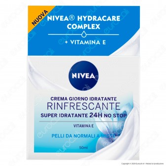 Nivea Essentials Rinfrescante Crema Giorno Idratante con Vitamina E Antiossidanti - Confezione da 50ml