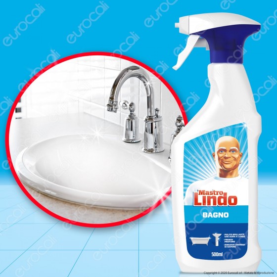 Detergente Spray Multiuso Bagno Flacone da 500 ml - Mastro Lindo