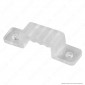 V-Tac Clip di Fissaggio in Plastica Trasparente per Strisce LED Neon Flex - SKU 2566 [TERMINATO]