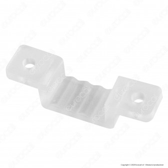 V-Tac Clip di Fissaggio in Plastica Trasparente per Strisce LED Neon Flex - SKU 2566