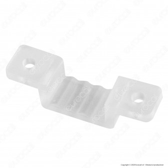 V-Tac Clip di Fissaggio in Plastica Trasparente per Strisce LED Neon