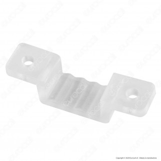 V-Tac Clip di Fissaggio in Plastica Trasparente per Strisce LED Neon