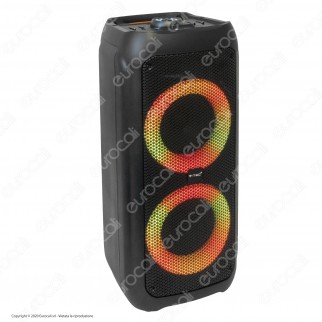 V-Tac Audio VT-6307-2 Cassa Attiva Speaker 35W con Bluetooth Karaoke