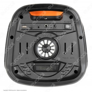 V-Tac Audio VT-6307-2 Cassa Attiva Speaker 35W con Bluetooth Karaoke