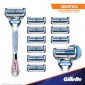 Immagine 2 - Gillette SkinGuard Sensitive Rasoio Pelli Sensibili Uomo con 10