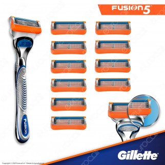 Gillette Fusion Rasoio Uomo 5 Lame con 11 Lamette [TERMINATO]