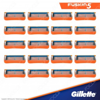Gillette Fusion Lamette di Ricambio con 5 Lame per Rasoio Uomo -