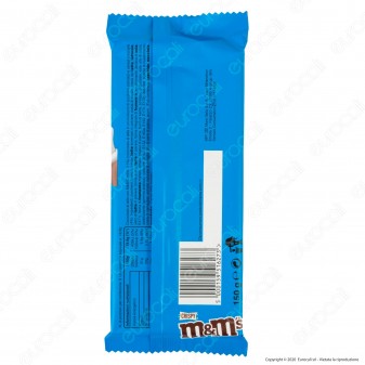 M&M's Crispy Tavoletta di Cioccolato al Latte con Confetti al Riso Soffiato - Confezione da 165g