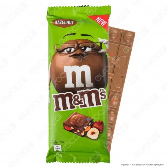 M&M's Hazelnut Tavoletta di Cioccolato al Latte con Confetti alle