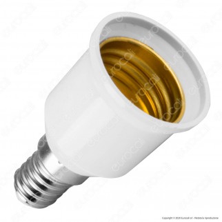 LED Line Adattatore per Lampadine da E14 a E27 - mod. 242052
