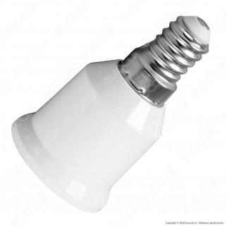 LED Line Adattatore per Lampadine da E14 a E27 - mod. 242052