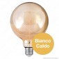 Immagine 2 - V-Tac VT-2018 Lampadina LED E27 7W Globo G125 Filamento Ambrata - SKU