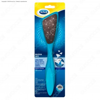 Scholl Nuova Neo Lima Piedi Pelle Secca con Doppia Azione e Cristalli