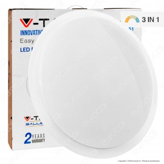 V-Tac VT-8472 Plafoniera LED 3in1 36W / 72W Forma Circolare Effetto