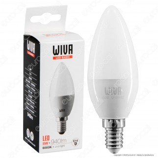 Wiva Lampadina LED E14 8W Candela - mod. 12100430 / 12100431 /