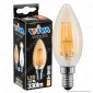 Wiva Antique Lampadina LED Filament WIRELED E14 4W Candela Ambrata Dimmerabile - mod. 12100592 [TERMINATO]