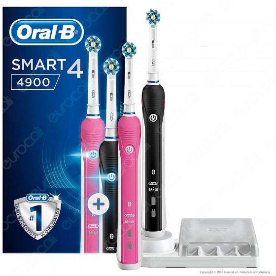 Oral B Spazzolini Elettrici Ricaricabili Smart 4 4900 - Confezione Oral B Spazzolini Elettrici Ricaricabili Smart 4 4900 - Confezione
