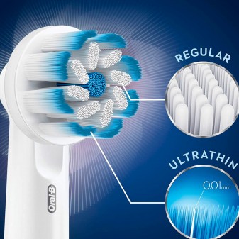 Oral-B Sensitive Clean Testine di Ricambio per Spazzolino Elettrico -