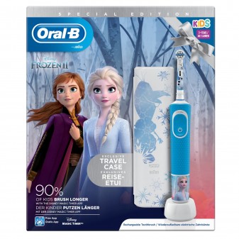 Oral-B Vitality Spazzolino Elettrico Frozen 2 Ricaricabile per Bambini a Partire da 3 Anni