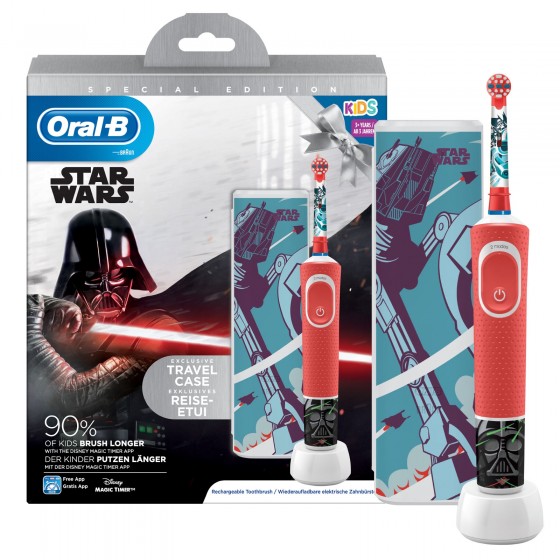 Oral-B Vitality Spazzolino Elettrico Star Wars Ricaricabile per Bambini a Partire da 3 Anni