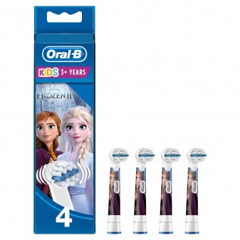 Kit Oral-B Spazzolino Elettrico Ricaricabile Vitality Frozen + 4