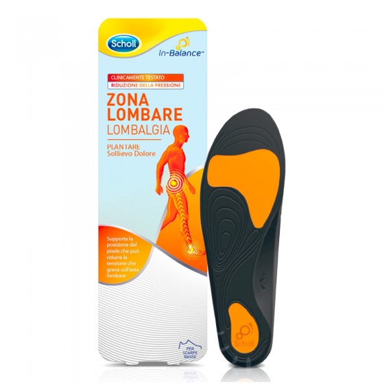 Scholl Plantare Sollievo Dolore Zona Lombare - Taglia S / M / L Scholl Plantare Sollievo Dolore Zona Lombare - Taglia S / M / L