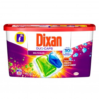 Dixan Duo Caps Multicolor Detersivo in Capsule per Lavatrice Tessuti