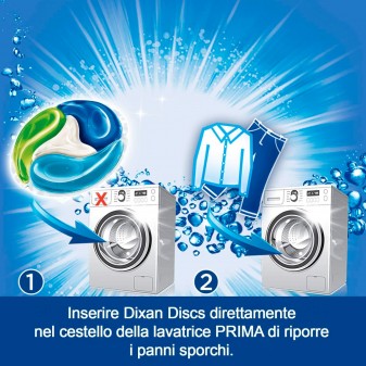 Dixan Discs Multicolor 4in1 Detersivo per Lavatrice - Confezione da