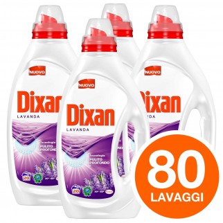 Dixan Liquido Lavanda Pulito Profondo Detersivo per Lavatrice - 4