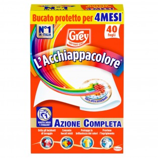 Grey L'Acchiappacolore per Lavatrice - Confezione da 40 Fogli