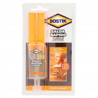 Bostik Salda Rapido Mixer Adesivo Epossidico con Stantuffo - Flacone