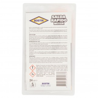 Bostik Salda Rapido Mixer Adesivo Epossidico con Stantuffo - Flacone