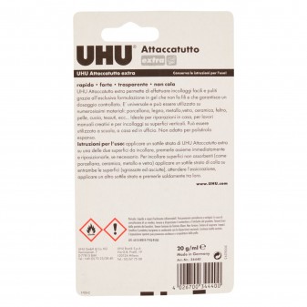 UHU Extra Attaccatutto Gel Incollante Universale - Tubetto da 20ml