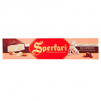 Sperlari Torrone Classico alla Mandorla Ricoperto di Cioccolato
