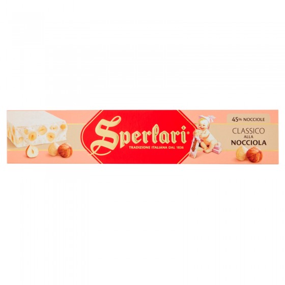 Sperlari Torrone Classico alla Nocciola Senza Glutine da 250g Sperlari Torrone Classico alla Nocciola Senza Glutine da 250g