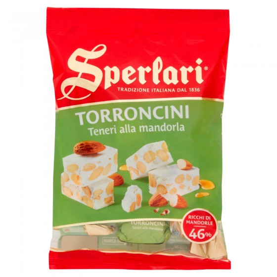 Sperlari Torroncini Teneri alla Mandorla Senza Glutine Busta da 117g Sperlari Torroncini Teneri alla Mandorla Senza Glutine Busta da 117g