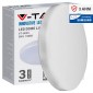 V-Tac VT-8033RD Plafoniera LED 15W Forma Circolare Chip Samsung IP44 - SKU 13889 / 55669 / 13899