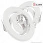 V-Tac VT-817 Portafaretto Orientabile Rotondo da Incasso per Lampadine GU10 Bianco Pack da 2 - SKU 8938 [TERMINATO]