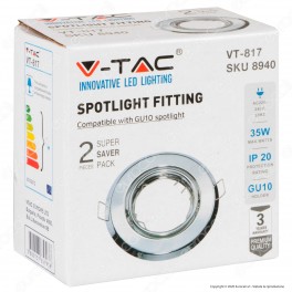 V-Tac VT-817 Portafaretto Orientabile Rotondo da Incasso per